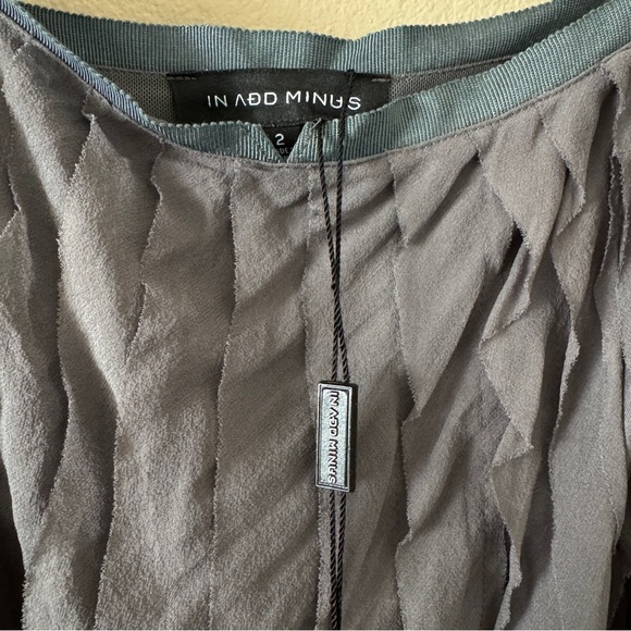 NWT In Add Minus 100% Silk Tank Camisole Blouson Top Size 2 - Picture 2 of 7